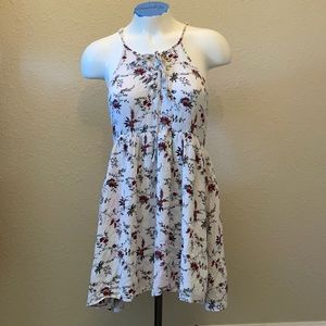 White/floral Babydoll dress